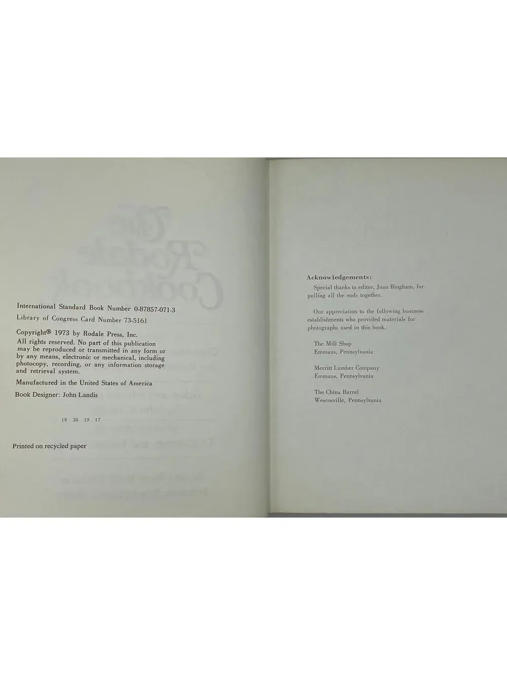 Vintage Rodale Cookbook: 1973 Nutritional Recipes, Illustrated